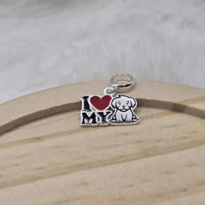 Berloque de prata 925 i love my dog - Imagem 11