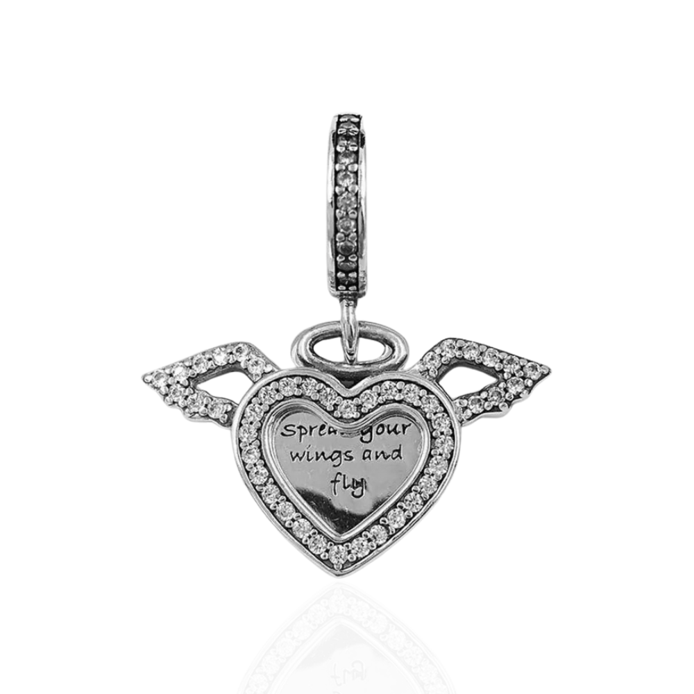Berloque Heart and Angel