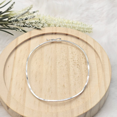 Bracelete de Prata Médio Fio Quadrado 3mm 4,5g - Imagem 4