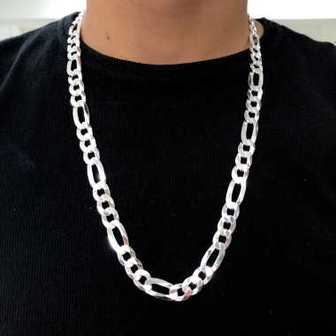 Pulseira de Prata Masculina 11mm 3x1 26gr Fio 250 - Imagem 5