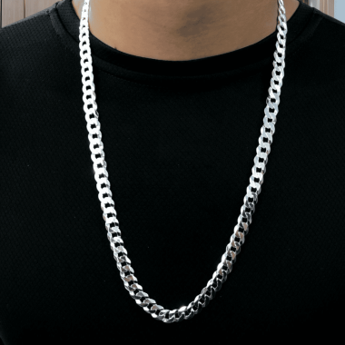 Pulseira de Prata Masculina 10mm 1x1 21,1gr Fio 220 - Imagem 5