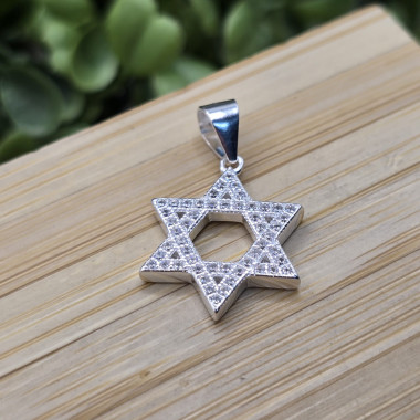 Pingente Estrela de Davi 2cm - Imagem 4