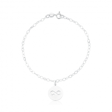 Pulseira Feminina Bola e Bolinha 18cm em Prata 925 - Imagem 5