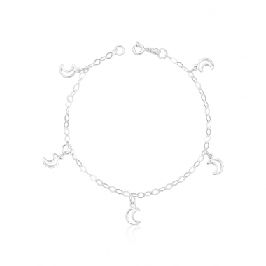 Pulseira com Pingente Central Ponto de Luz 2g - Imagem 5