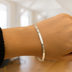 Bracelete de Prata Médio Fio Quadrado 3mm 4,5g - Imagem 2