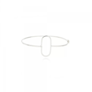 Bracelete Fio Quadrado1 Detalhe Oval 2,8gr - Imagem 3