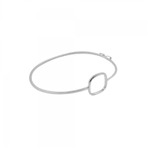 Bracelete Liso 1 Detalhe Quadrado 2,5gr - Imagem 3