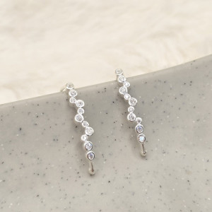 Brinco de prata 925 ear cuff ponto de luz - Imagem 10