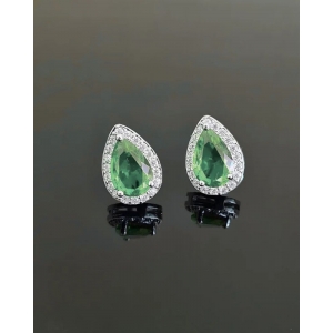 Brinco Micro Zircônia de Gota 1cm 1,5gr - Imagem 11