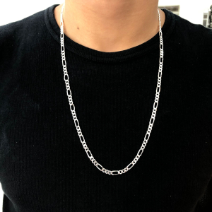 Corrente Masculina de Prata 3x1 Fio 120 em Prata 925 - Imagem 11