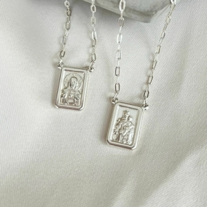 Escapulário Corrente Cartie N S do Carmo/S C Jesus 65 cm 5,2gr - Imagem 9