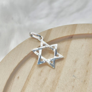 Pingente Estrela de Davi 1,4cm - Imagem 3