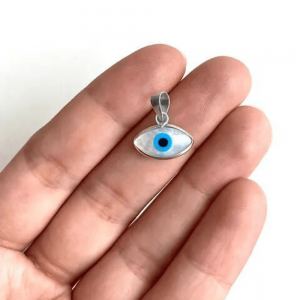 Pingente  Olho Grego Oval Madreperola 0,6g 7x15mm - Imagem 3