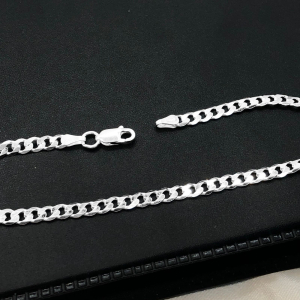 Pulseira Masculina de Prata 1x1 3,9g 4,5mm Fio 100 - Imagem 5