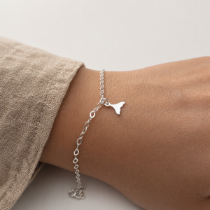 Pulseira de prata 925 com pingente cauda de sereia - Imagem 3
