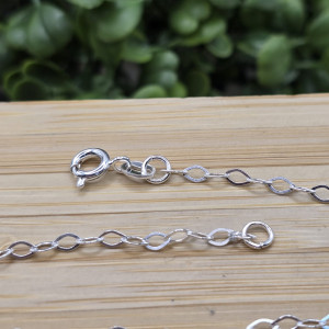 Pulseira de prata 925 com pingente mini coração chapinha - Imagem 4