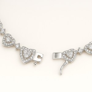 Pulseira de prata 925 inspiração sw coração - Imagem 4