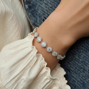 Pulseira de prata 925 inspiração sw redonda - Imagem 3