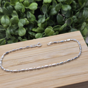 Pulseira Lisa Bolinha com Cilindro 1,7g - Imagem 3