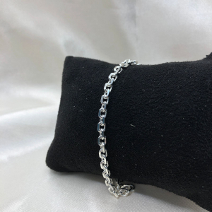 Pulseira de Prata Lisa Elo Cadeado F120 4mm 8,5g - Imagem 4