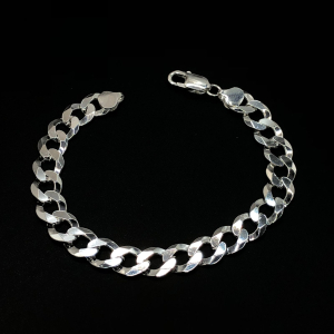 Pulseira de Prata Masculina 10mm 1x1 21,1gr Fio 220 - Imagem 4