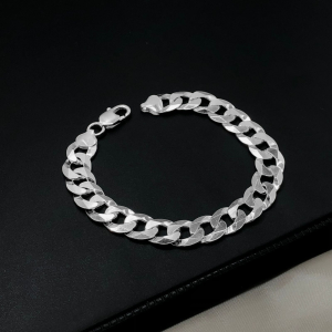 Pulseira de Prata Masculina 9mm 1x1 16,7gr Fio 200 - Imagem 4