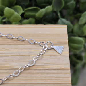 Pulseira Pingente Pendurado Triângulos 1,6gr - Imagem 5