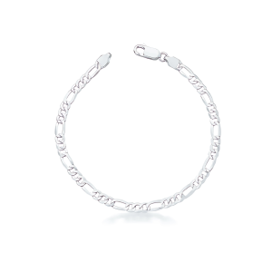 Pulseira de Prata Masculina 3.6mm 3x1 4g 21cm Fio 100 - Imagem 4