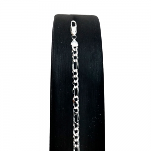 Pulseira de Prata Masculina 3x1 13g 8mm 21cm Fio 180 - Imagem 4