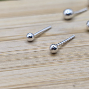 Trio de Brincos Meia Esfera 3mm/4mm/5mm - Imagem 11