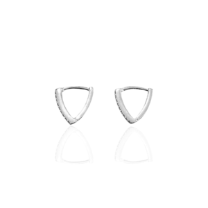 Argola Click ''V'' Cravejada 1,2gr