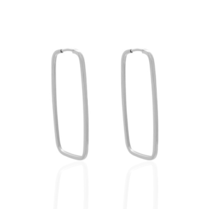 Argola Retangular Fio Quadrado
