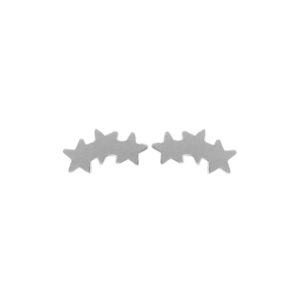 Brinco 3 Estrelas Chapinha