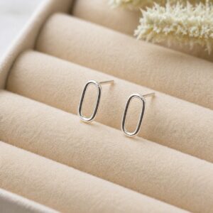Brinco de prata 925 1 clips