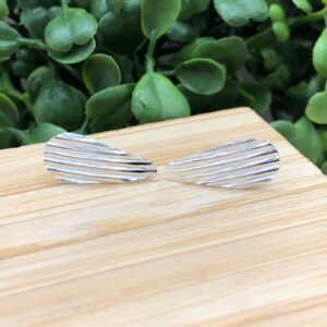 Brinco de prata 925 gota trabalhada