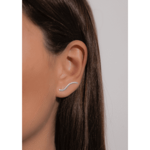 Brinco Ear Cuff Ondulado Liso