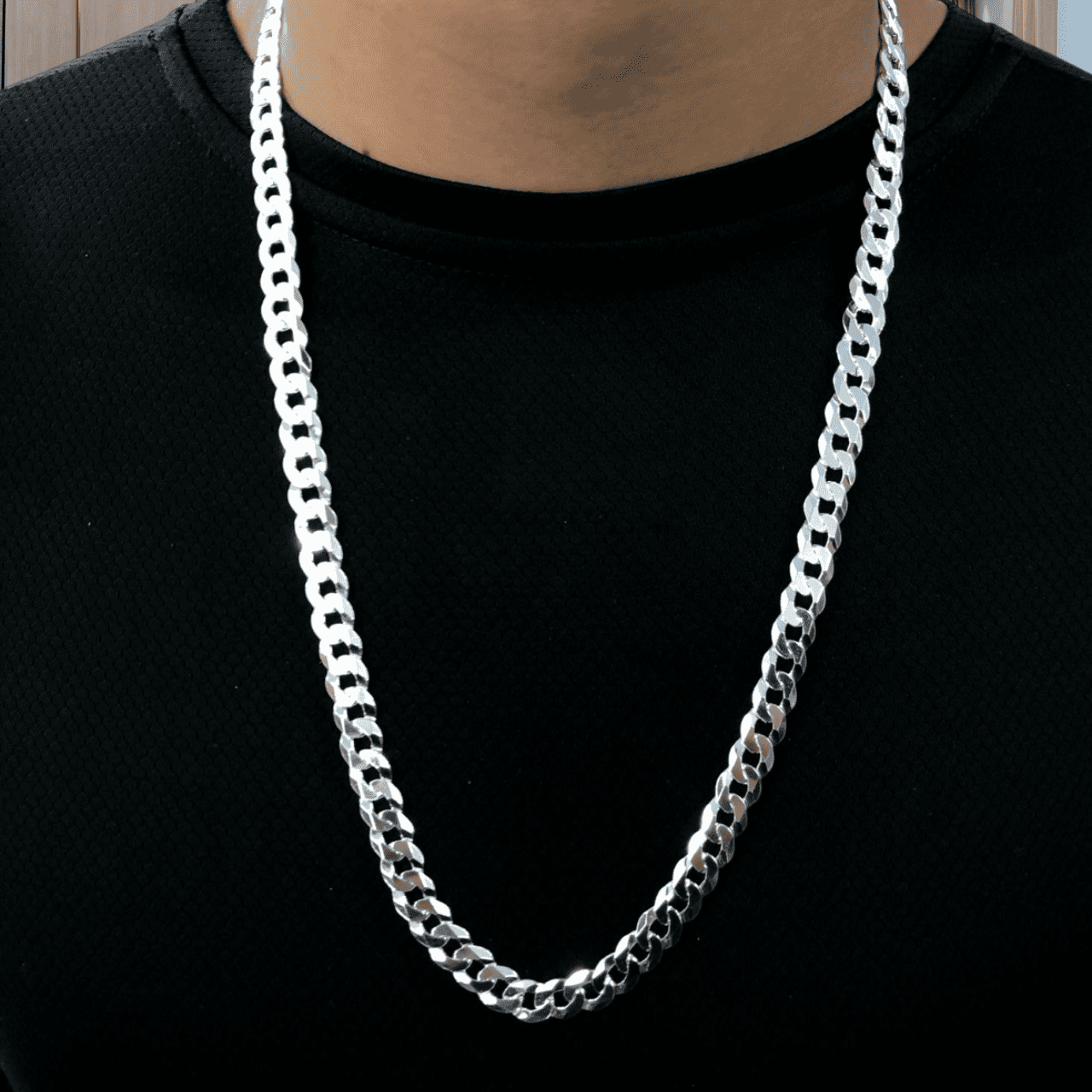 Corrente Masculina de Prata 1x1 F220 70cm