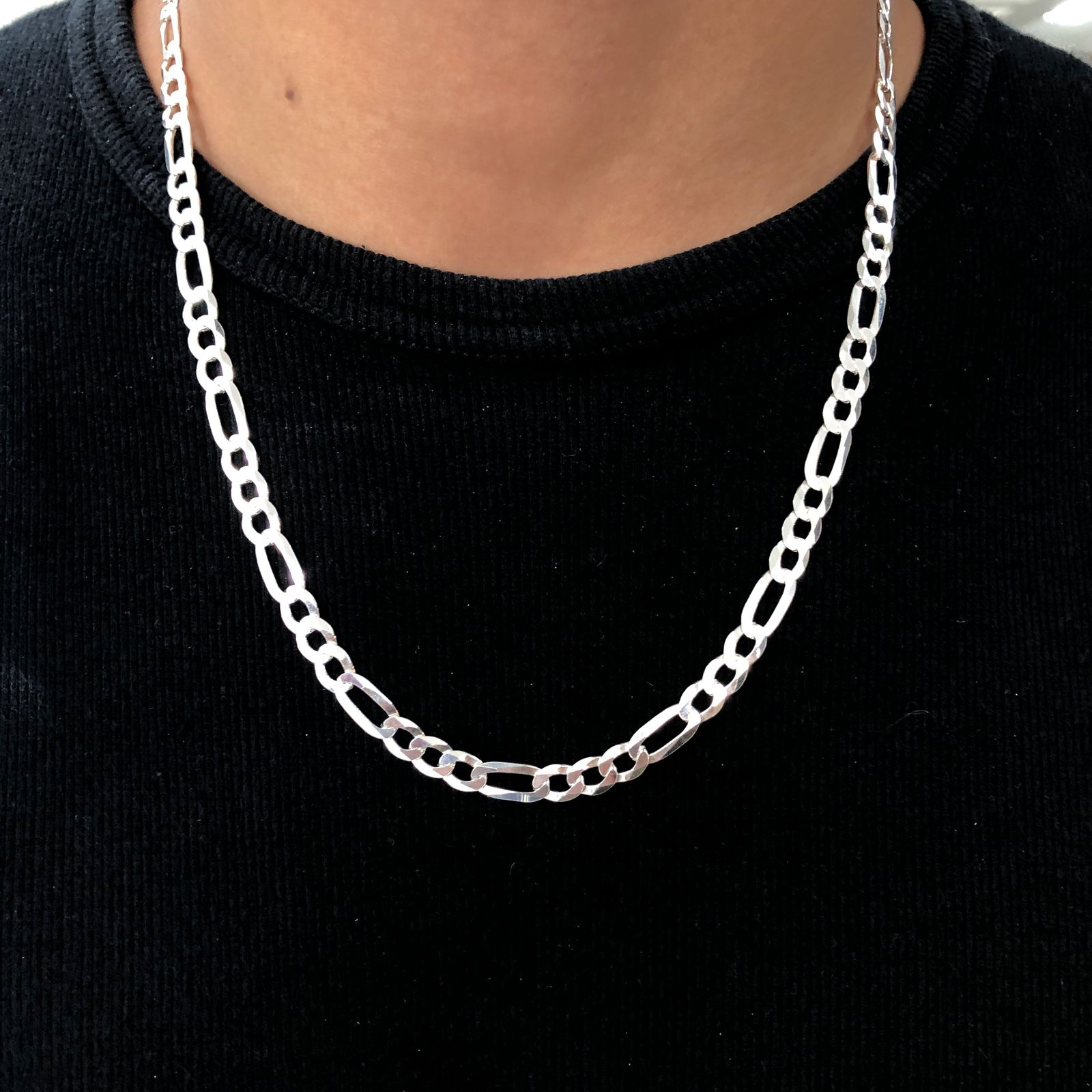 Corrente Masculina de Prata 6.5mm 3x1 28,2gr 70cm Fio 150