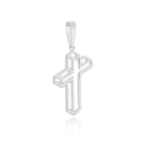 Pingente Cruz 3D 3,5cm