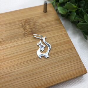 Pingente de prata 925 gato De Prata