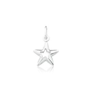Pingente Estrela Vazada Abaulada 1,6cm