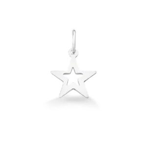 Pingente Estrela Vazada Chapinha 1,5cm