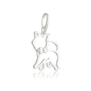 Pingente Gatinho Vazado 2,1cm