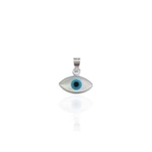 Pingente  Olho Grego Oval Madreperola 0,6g 7x15mm