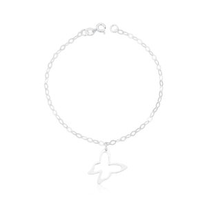 Pulseira com Pingente Pendurado Borboleta Vazada G