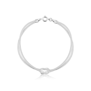 Pulseira 2 Fios com Detalhe Central 3gr