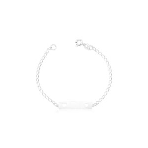 Pulseira Infantil Chapinha Coração e Estrela Vazada 1,4gr gravação opcional