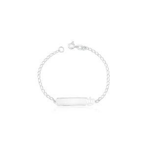 Pulseira Infantil Chapinha - 1,7gr gravação opcional