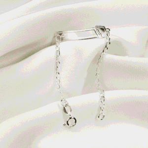 Pulseira Infantil Chapinha Pezinho 1,6gr gravação opcional