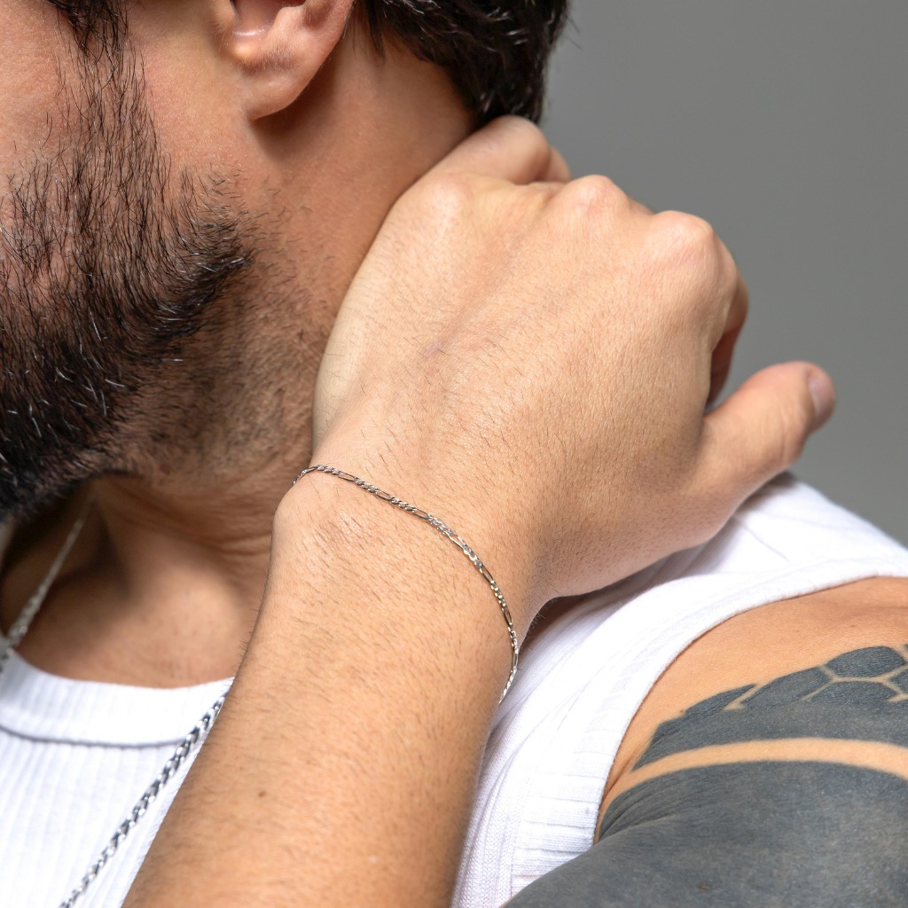Pulseira Unissex 3x1 2mm 1,8g 18cm Fio 60